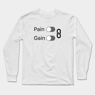 No Pain, No Gain - inverted Long Sleeve T-Shirt